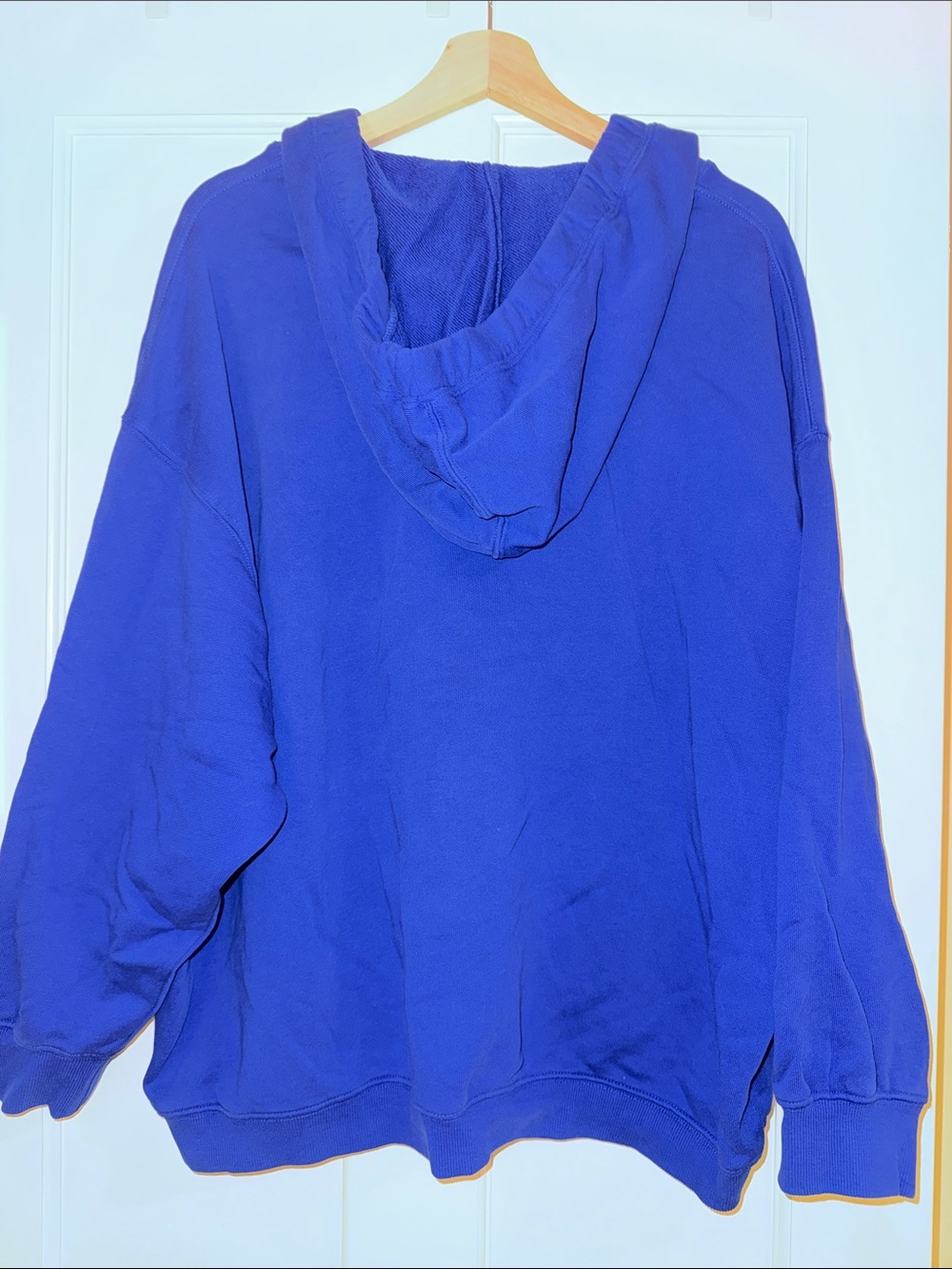 Free People Electric Blue Hooded Pullover Sweatshirt - Picture 6 of 8